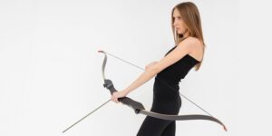 A Girl with a recurve bow