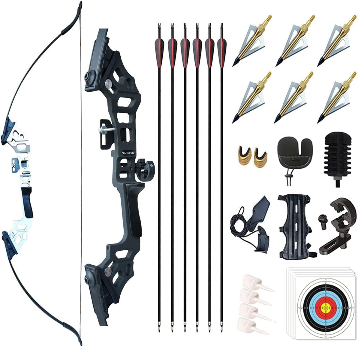 monaleap takedown recurve bow set is designed for right-handed shooters who want durability and versatility