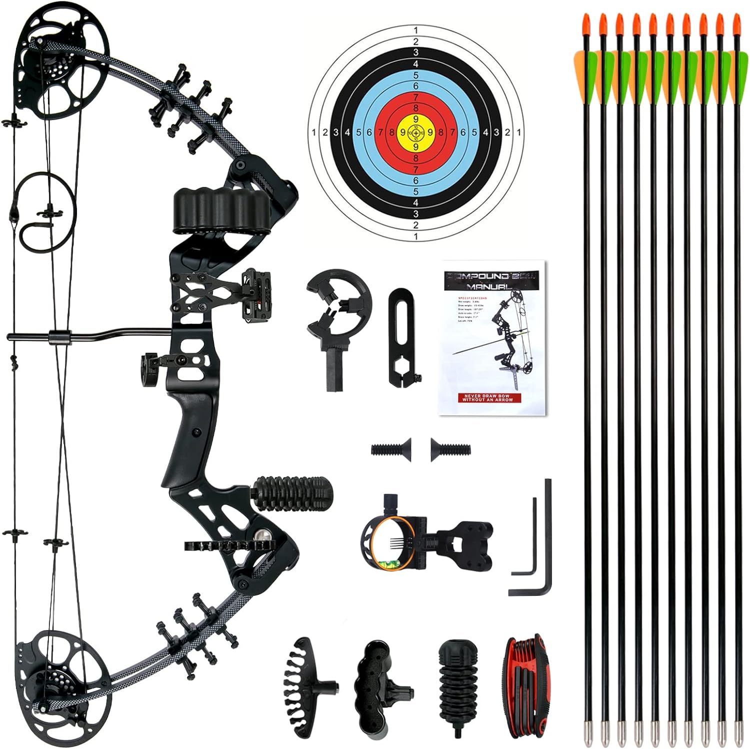 WUXLISTY's Youth Compound Bow Set offers comprehensive features that elevate the archery experience for teens and beginners.