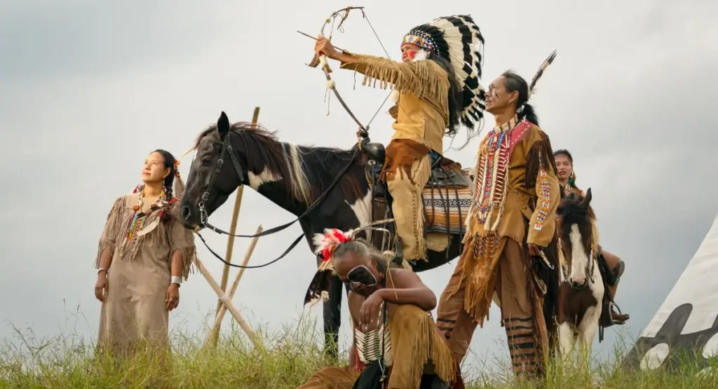 Native American Bow and Arrow